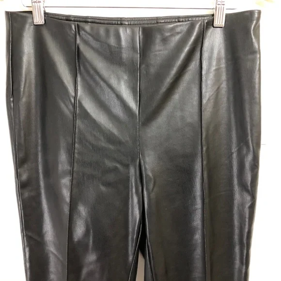 NWT Zac & Rachel Faux leather pleat leggings - Picture 4 of 11